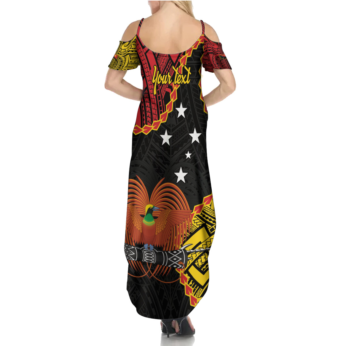 Personalised Papua New Guinea 49th Anniversary Family Matching Summer Maxi Dress and Hawaiian Shirt Hapi De bilong Indipendens Papua Niugini LT9 - Polynesian Pride