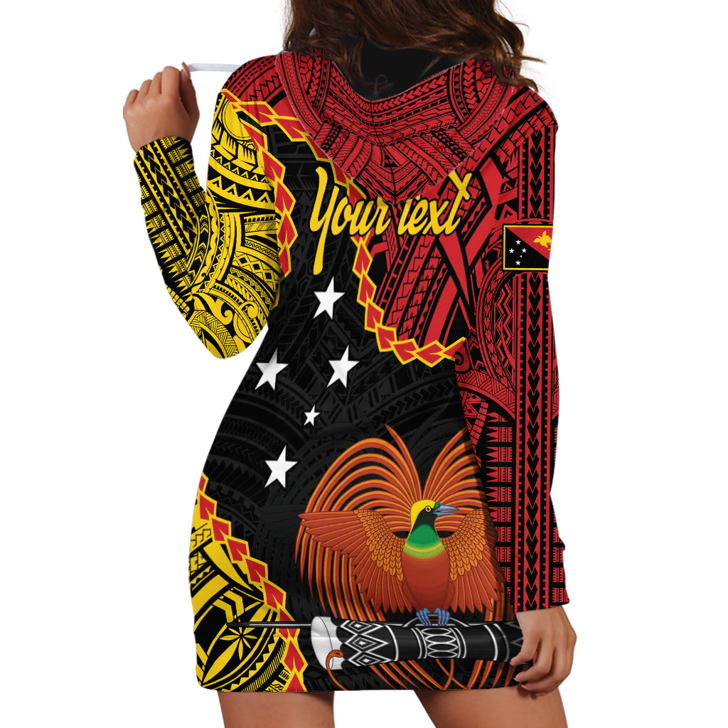 Personalised Papua New Guinea 49th Anniversary Hoodie Dress Hapi De bilong Indipendens Papua Niugini LT9 - Polynesian Pride