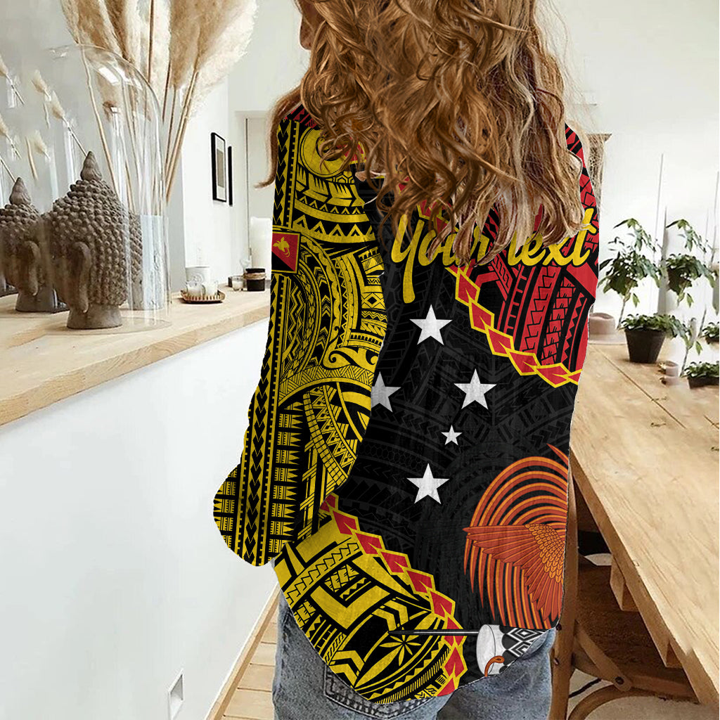 Personalised Papua New Guinea 49th Anniversary Women Casual Shirt Hapi De bilong Indipendens Papua Niugini LT9 - Polynesian Pride
