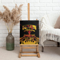 Personalised Papua New Guinea 49th Anniversary Canvas Wall Art Bird of Paradise Unity In Diversity