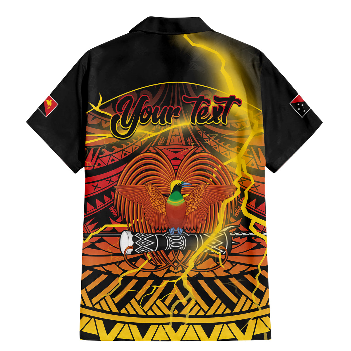 Personalised Papua New Guinea 49th Anniversary Family Matching Mermaid Dress and Hawaiian Shirt Bird of Paradise Unity In Diversity LT9 - Polynesian Pride