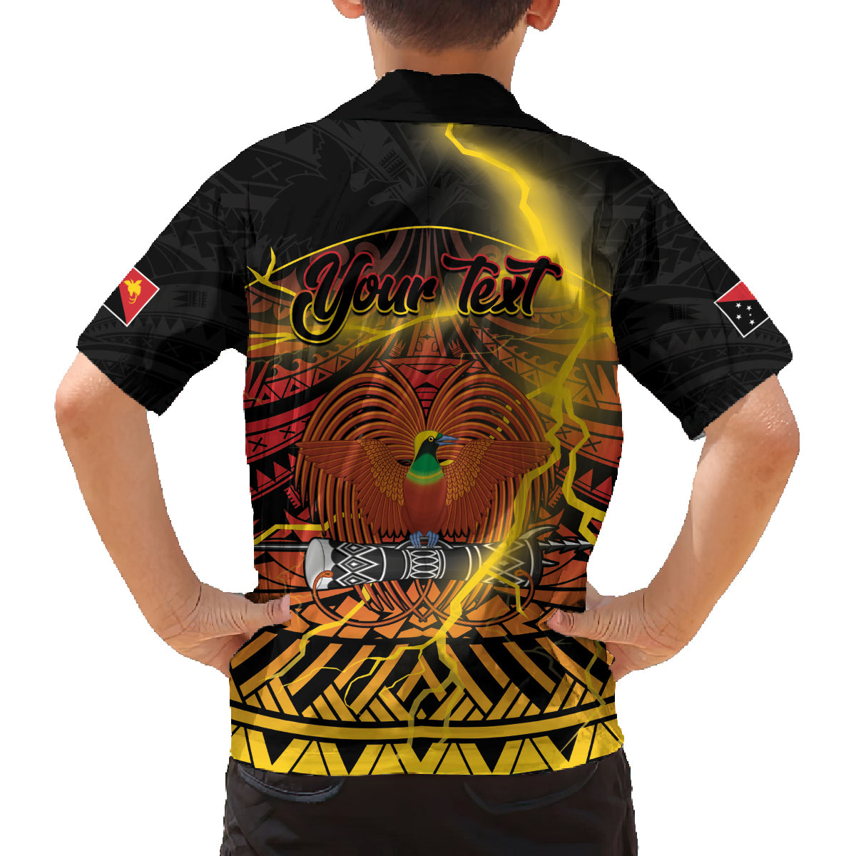 Personalised Papua New Guinea 49th Anniversary Family Matching Puletasi and Hawaiian Shirt Bird of Paradise Unity In Diversity LT9 - Polynesian Pride