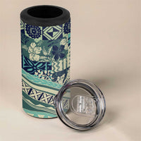 Hawaiian Hibiscus Tribal Vintage Motif 4 in 1 Can Cooler Tumbler Ver 1 LT9 - Polynesian Pride