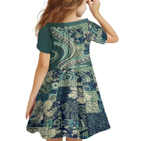 Hawaiian Hibiscus Tribal Vintage Motif Family Matching Summer Maxi Dress and Hawaiian Shirt Ver 1 LT9 - Polynesian Pride