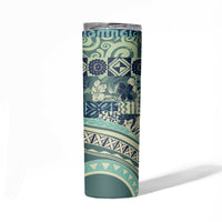 Hawaiian Hibiscus Tribal Vintage Motif Skinny Tumbler Ver 1 LT9 - Polynesian Pride