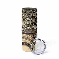Hawaiian Hibiscus Tribal Vintage Motif Skinny Tumbler Ver 2 LT9 - Polynesian Pride