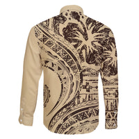 Hawaiian Hibiscus Tribal Vintage Motif Family Matching Summer Maxi Dress and Hawaiian Shirt Ver 3 LT9 - Polynesian Pride
