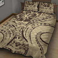 Hawaiian Hibiscus Tribal Vintage Motif Quilt Bed Set Ver 3
