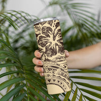 Hawaiian Hibiscus Tribal Vintage Motif Skinny Tumbler Ver 3 LT9 - Polynesian Pride
