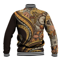 Hawaiian Hibiscus Tribal Vintage Motif Baseball Jacket Ver 4