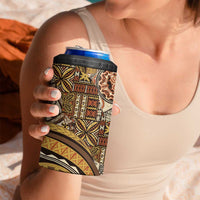 Hawaiian Hibiscus Tribal Vintage Motif 4 in 1 Can Cooler Tumbler Ver 4 LT9 - Polynesian Pride