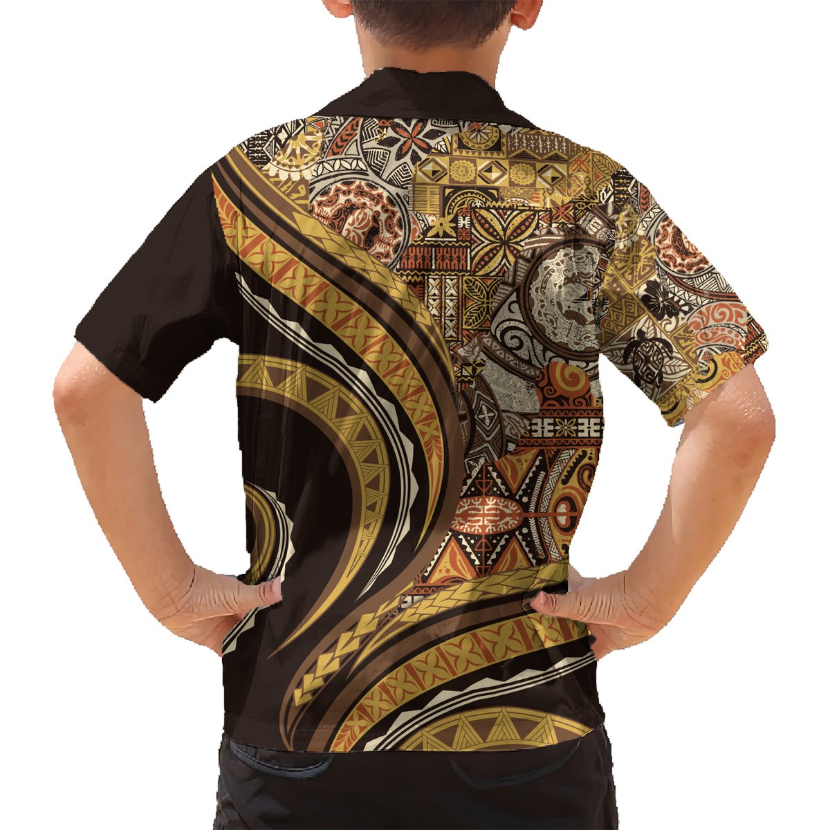 Hawaiian Hibiscus Tribal Vintage Motif Hawaiian Shirt Ver 4