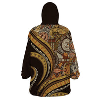 Hawaiian Hibiscus Tribal Vintage Motif Wearable Blanket Hoodie Ver 4 LT9 - Polynesian Pride
