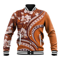 Hawaiian Hibiscus Tribal Vintage Motif Baseball Jacket Ver 5