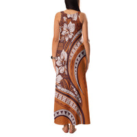 Hawaiian Hibiscus Tribal Vintage Motif Family Matching Tank Maxi Dress and Hawaiian Shirt Ver 5 LT9 - Polynesian Pride