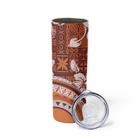 Hawaiian Hibiscus Tribal Vintage Motif Skinny Tumbler Ver 5 LT9 - Polynesian Pride