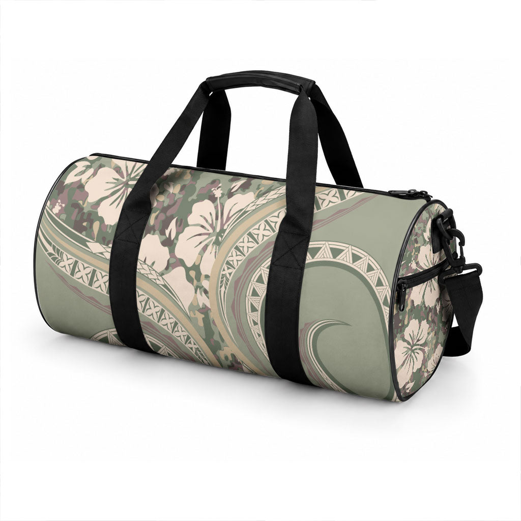 Hawaiian Hibiscus Tribal Vintage Motif Duffle Bag Ver 6 LT9 - Polynesian Pride