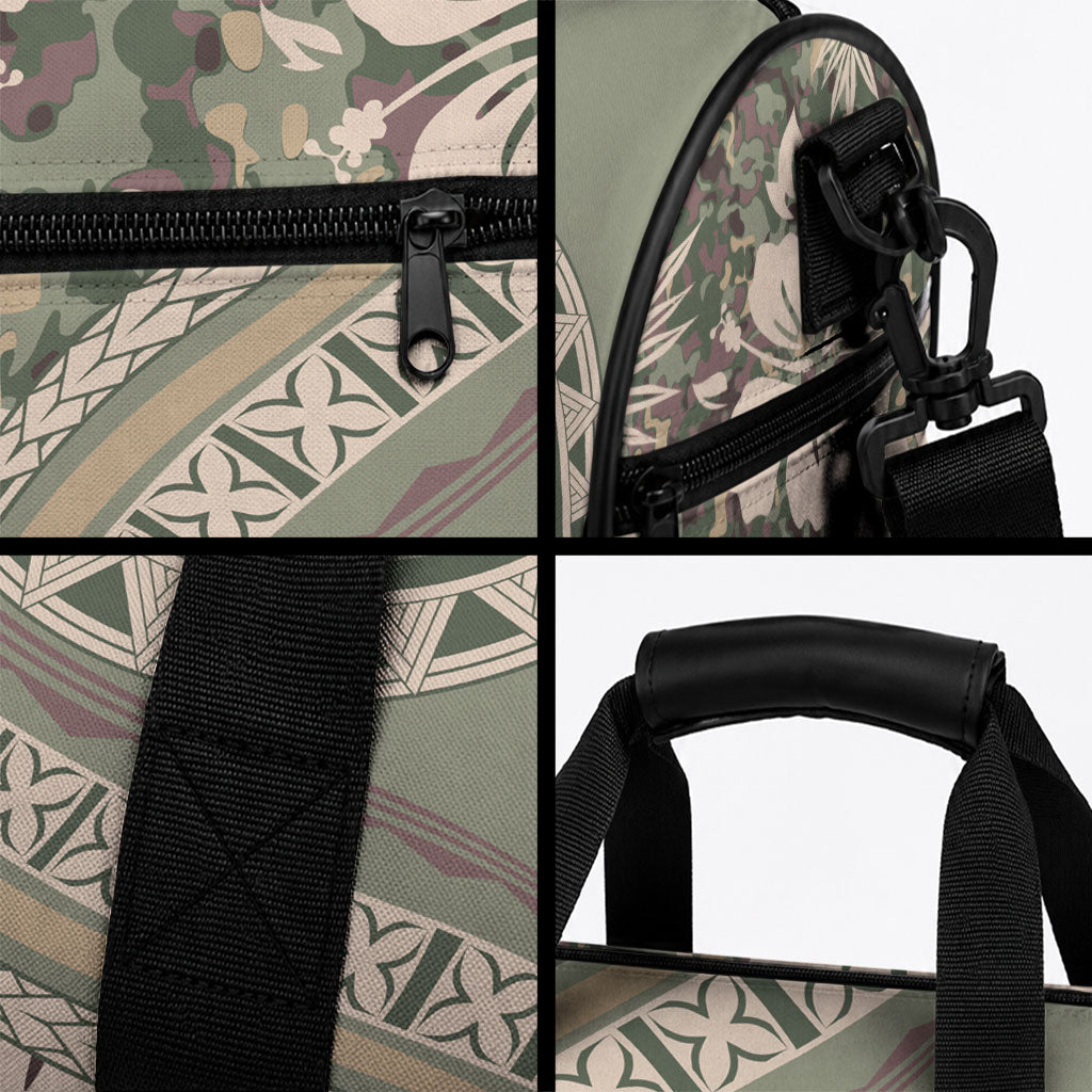 Hawaiian Hibiscus Tribal Vintage Motif Duffle Bag Ver 6 LT9 - Polynesian Pride