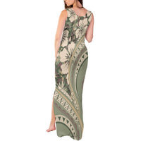 Hawaiian Hibiscus Tribal Vintage Motif Tank Maxi Dress Ver 6 LT9 - Polynesian Pride