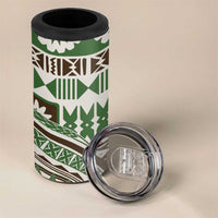 Hawaiian Hibiscus Tribal Vintage Motif 4 in 1 Can Cooler Tumbler Ver 7 LT9 - Polynesian Pride