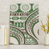 Hawaiian Hibiscus Tribal Vintage Motif Canvas Wall Art Ver 7