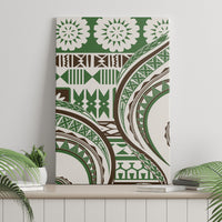 Hawaiian Hibiscus Tribal Vintage Motif Canvas Wall Art Ver 7