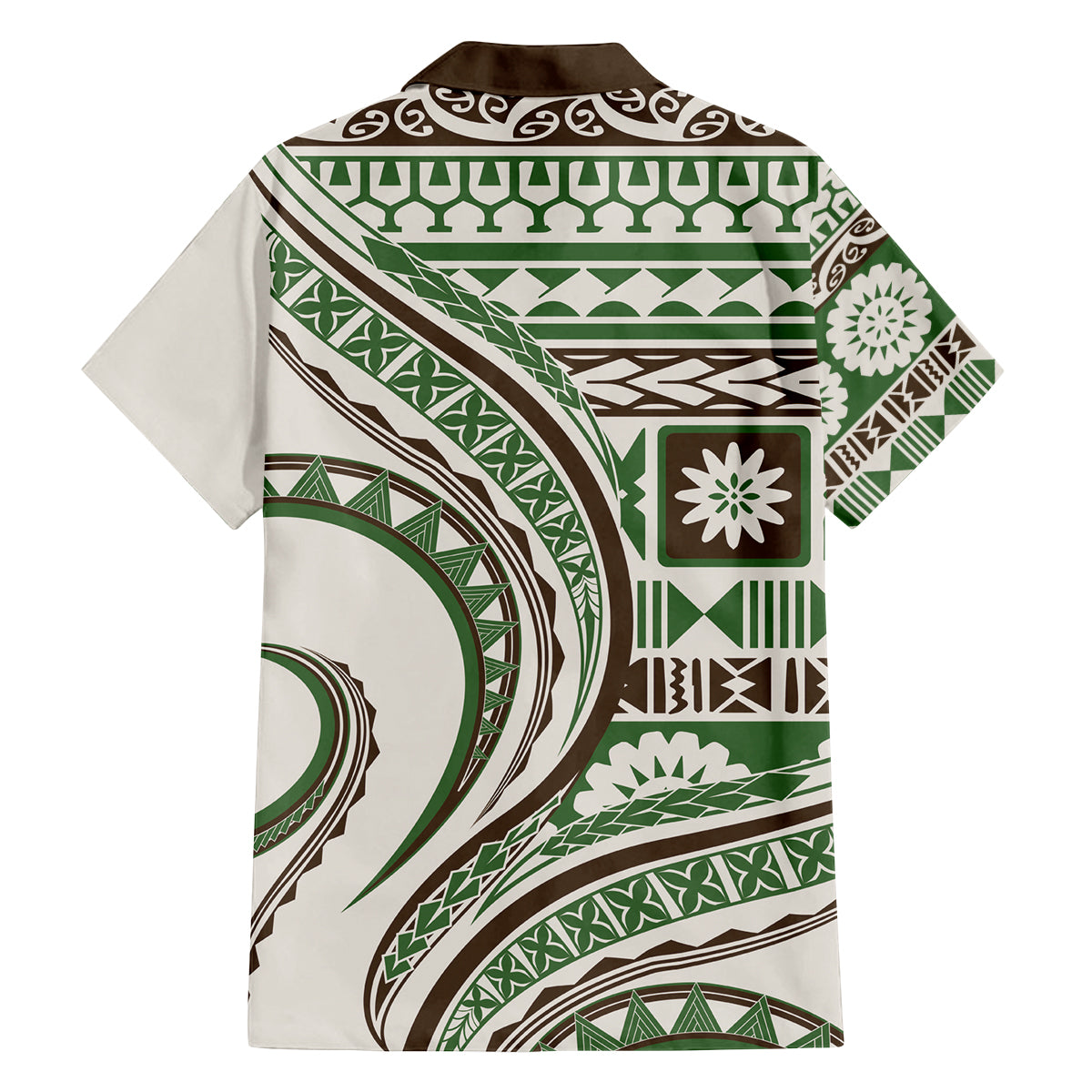 Hawaiian Hibiscus Tribal Vintage Motif Family Matching Off Shoulder Maxi Dress and Hawaiian Shirt Ver 7 LT9 - Polynesian Pride