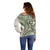 Hawaiian Hibiscus Tribal Vintage Motif Off Shoulder Sweater Ver 7