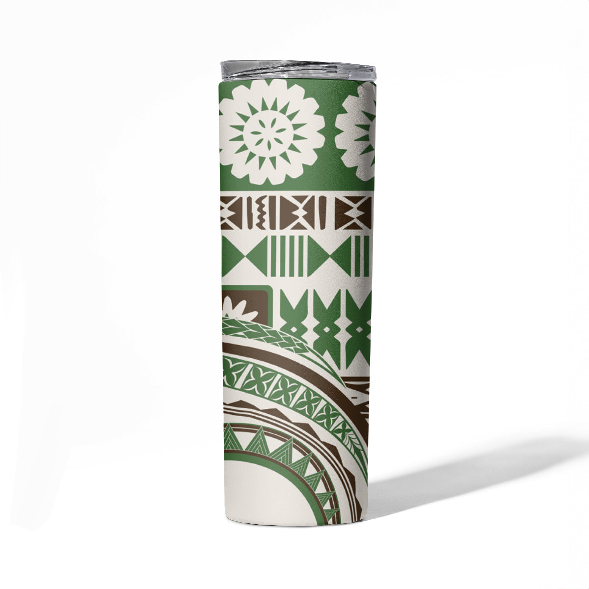 Hawaiian Hibiscus Tribal Vintage Motif Skinny Tumbler Ver 7 LT9 - Polynesian Pride