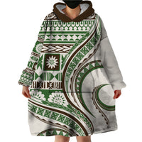 Hawaiian Hibiscus Tribal Vintage Motif Wearable Blanket Hoodie Ver 7 LT9 - Polynesian Pride