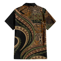 Hawaiian Hibiscus Tribal Vintage Motif Family Matching Mermaid Dress and Hawaiian Shirt Ver 8 LT9 - Polynesian Pride