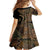 Hawaiian Hibiscus Tribal Vintage Motif Family Matching Tank Maxi Dress and Hawaiian Shirt Ver 8