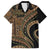 Hawaiian Hibiscus Tribal Vintage Motif Family Matching Tank Maxi Dress and Hawaiian Shirt Ver 8