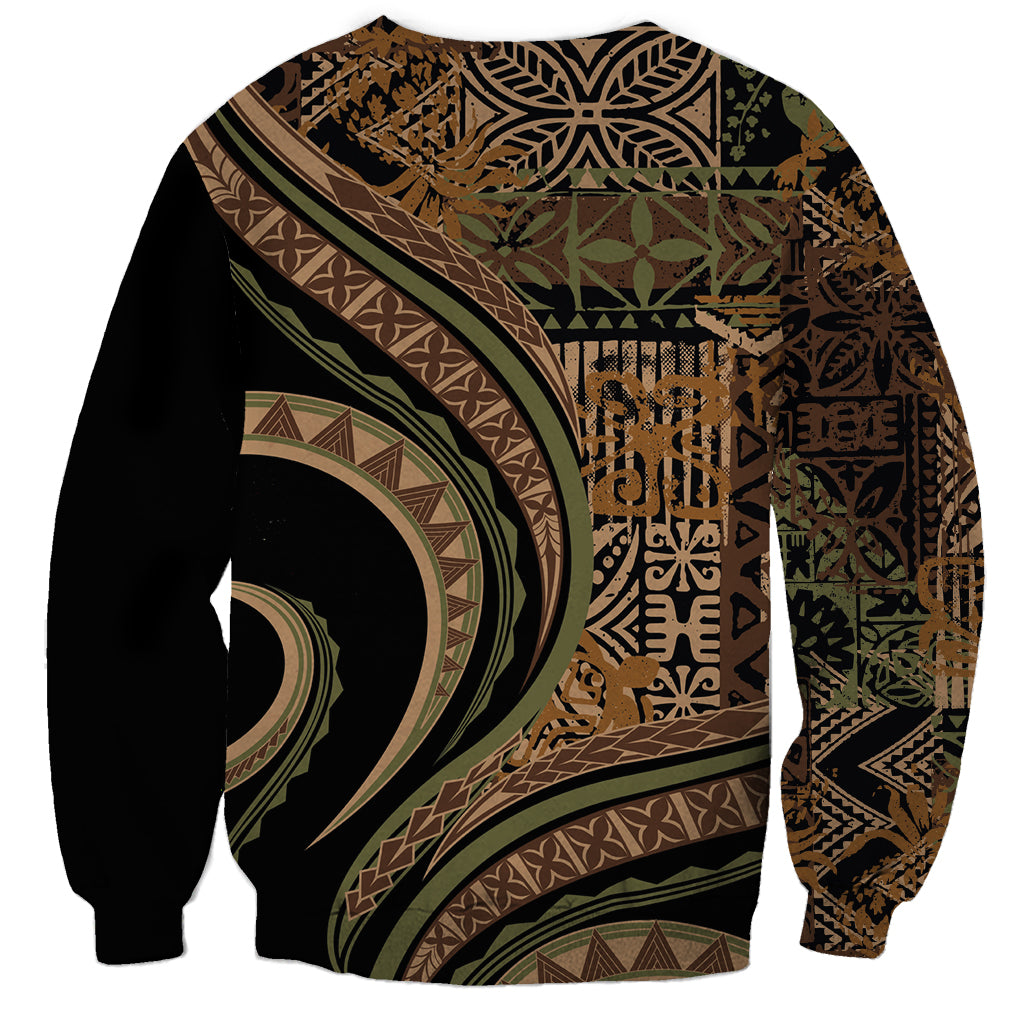 Hawaiian Hibiscus Tribal Vintage Motif Sweatshirt Ver 8