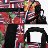 Hawaii Hibiscus Lei Duffle Bag Hawaiian Flag Motif LT9 - Polynesian Pride