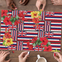 Hawaii Hibiscus Lei Puzzle Hawaiian Flag Motif