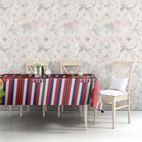 Hawaii Hibiscus Lei Tablecloth Hawaiian Flag Motif