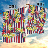 Hawaii Plumeria Lei Garden Flag Hawaiian Flag Motif