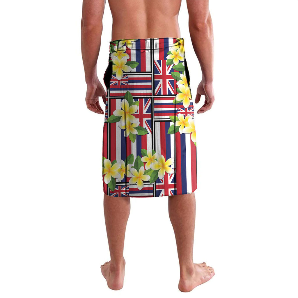 Hawaii Plumeria Lei Lavalava Hawaiian Flag Motif