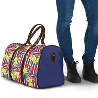 Hawaii Plumeria Lei Travel Bag Hawaiian Flag Motif