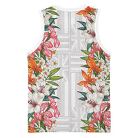 Hawaii Tropical Twist Lei Basketball Jersey Hawaiian Flag Motif
