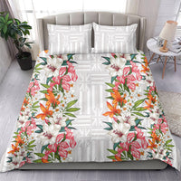 Hawaii Tropical Twist Lei Bedding Set Hawaiian Flag Motif
