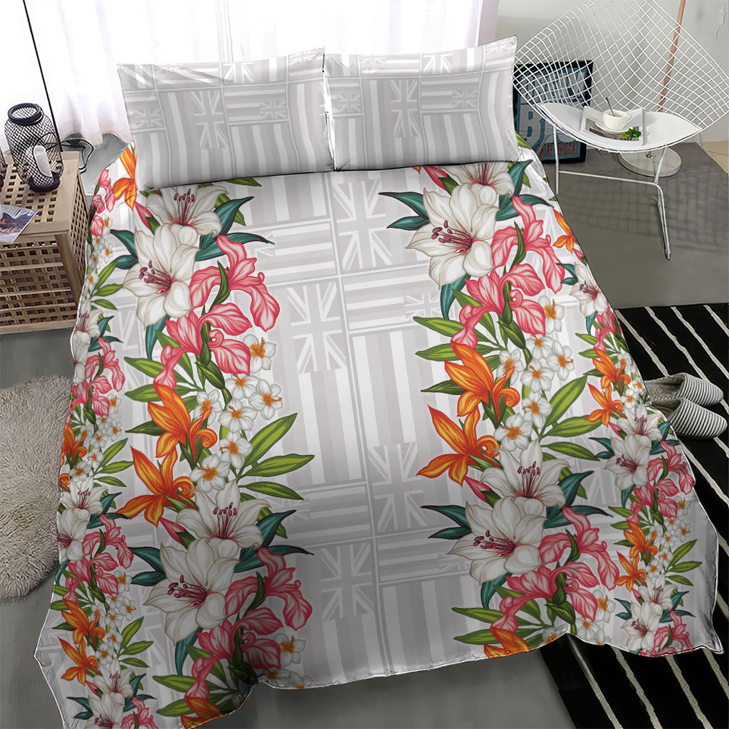 Hawaii Tropical Twist Lei Bedding Set Hawaiian Flag Motif