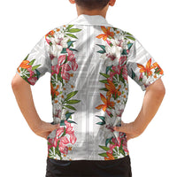 Hawaii Tropical Twist Lei Family Matching Mermaid Dress and Hawaiian Shirt Hawaiian Flag Motif LT9 - Polynesian Pride