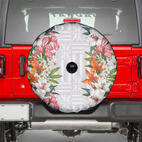 Hawaii Tropical Twist Lei Spare Tire Cover Hawaiian Flag Motif