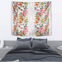 Hawaii Tropical Twist Lei Tapestry Hawaiian Flag Motif