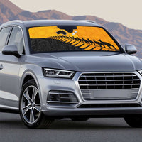 Australia New Zealand Rugby Auto Sun Shade Gold Aboriginal Wallabies and Maori Black Fern LT9 - Polynesian Pride