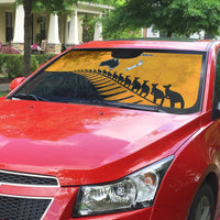 Australia New Zealand Rugby Auto Sun Shade Gold Aboriginal Wallabies and Maori Black Fern LT9 - Polynesian Pride