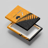 Australia New Zealand Rugby Canvas Wall Art Gold Aboriginal Wallabies and Maori Black Fern LT9 - Polynesian Pride