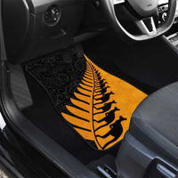 Australia New Zealand Rugby Car Mats Gold Aboriginal Wallabies and Maori Black Fern LT9 - Polynesian Pride